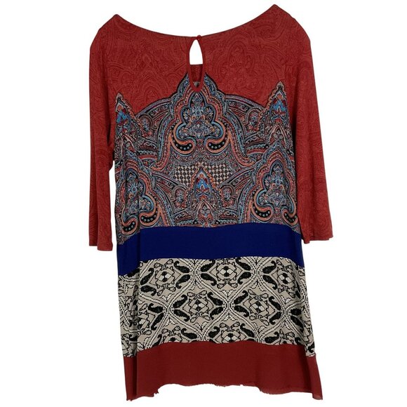 Anthropologie | Akemi + Kin Paisley Tunic Dress, Small - Picture 5 of 13